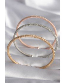Brass Mix Color Wicker Model Zircon Stone Detail Women's Bracelet Set