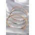 Brass Mix Color Wicker Model Zircon Stone Detail Women's Bracelet Set