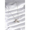 316L Steel Silver Color Bubble  T  Letter Model Women s Necklace