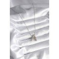 316L Steel Silver Color Bubble  A  Letter Model Women s Necklace