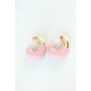 CCB Dusty Rose Gold Double Color Earrings