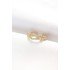 Gold Color Zircon Stone Adjustable Ring with Belt Buckle Design