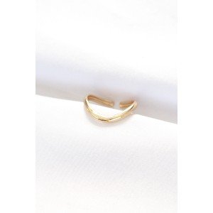 Flat Gold Color Adjustable Ring