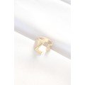 Gold Color Adjustable Ring with Letter Z Gold Color Adjustable Ring with Letter Z