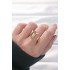 Gold Color Adjustable Ring with Letter Y