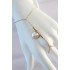 316L Steel Gold Color White Bubble Heart Design Shahmaran