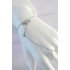 316L Steel Silver Color Pink Zircon Stone Winged Heart Model Shahmeran