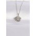 316L Steel Chain Silver Color Zircon Stone Pearl Detail Oyster Necklace