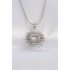 316L Steel Chain Silver Color Heart Sun Design Necklace