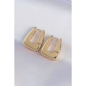 Brass Gold Color Thick Earrings Brass Gold Color Thick Earrings