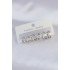 Brass Silver Color Oval Domed Earring Set