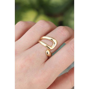Brass Gold Color Adjustable Ring