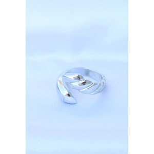 Brass Silver Color Adjustable Helix Ring Brass Silver Color Adjustable Helix Ring