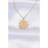 316L Steel Chain Gold Color Eye Sun Design Necklace