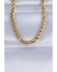 316L Steel Gold Color Barley Model Necklace
