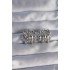 Brass Silver Color Serrated Bombe Model Earrings