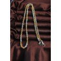316L Steel Double Color Twisted Design Necklace