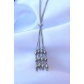 316L Steel Silver Color Adjustable Pendant Model Necklace