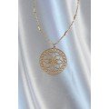 316L Steel Chain Gold Color Lotus Model Necklace