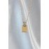 316L Steel Chain Gold Color Zircon Stone Love Letter Necklace
