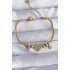 316L Steel Gold Color Zircon Stone Evil Eye Heart Design Bracelet
