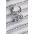 Brass Silver Color Zircon Stone Milky Way Earring