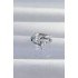 Brass Silver Color Zircon Stone Drop Earcuff Earring