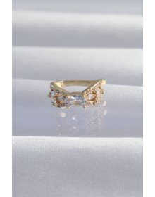 Brass Gold Color Zircon Stone Plated Earcuff Earring