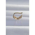 Brass Gold Color Zircon Stone Plated Earcuff Earring