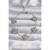 316L Steel Silver Color Motif Clover Bracelet