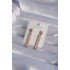 XUPING Rose Color Zircon Stone Waterway Earrings
