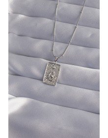 316L Steel Chain Silver Color Laser Engraved Eye Figure Tarot Necklace