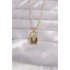 316L Steel Gold Color Mixed Enamel Hand Figure Tarot Necklace
