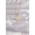 316L Steel Gold Color White Enamel Mixed Figured Tarot Necklace 316L Steel Gold Color White Enamel Mixed Figured Tarot Necklace