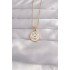 316L Steel Gold Color White Enamel Mixed Figured Tarot Necklace