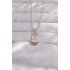 316L Steel Silver Color Mixed Enamel Moon Figure Tarot Necklace