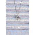 316L Steel Chain Silver Color Zircon Stone Shining Star Necklace