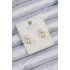Xuping Gold Color Pearl Stone Hoop Earring