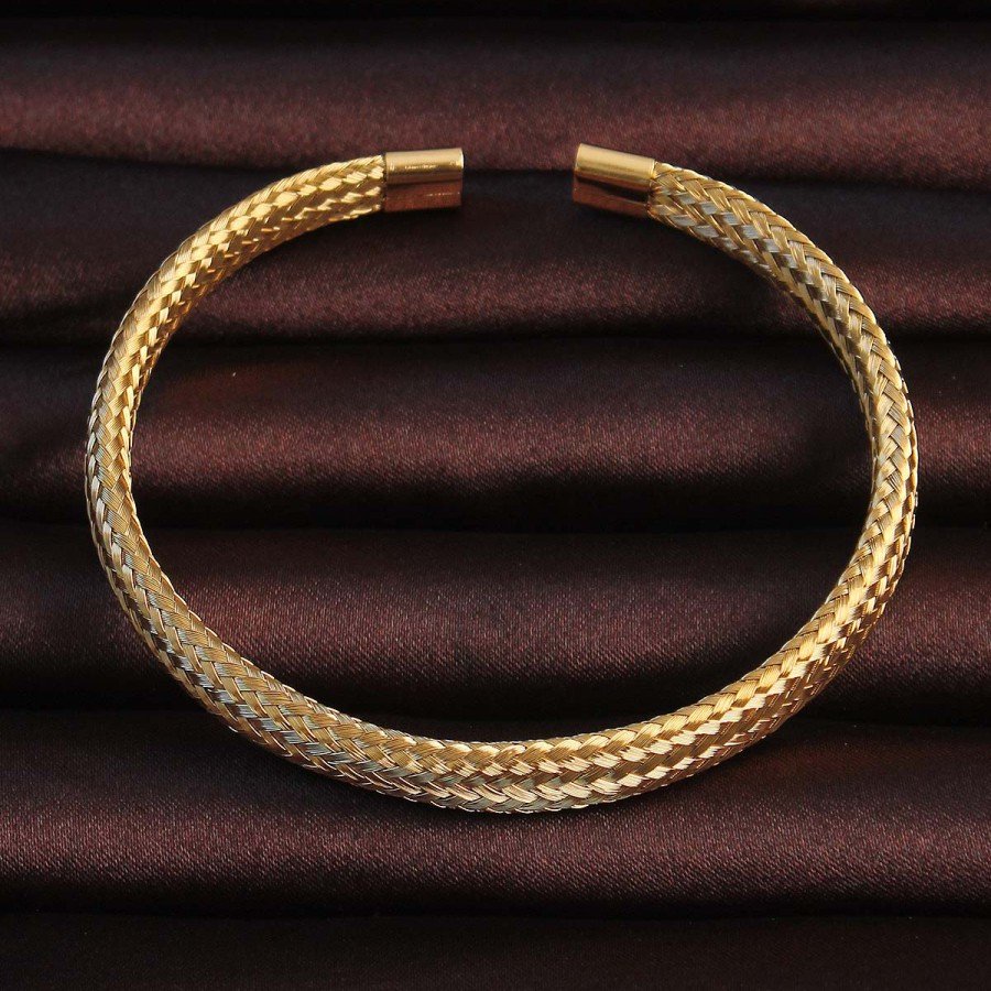 316L Steel Gold Color Mesh Appearance Men s Bracelet