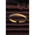 316L Steel Gold Color Mesh Appearance Men s Bracelet