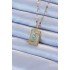 316L Steel Chain Gold Color Blue Enamel Tarot Necklace