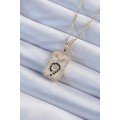 316L Steel Chain Gold Color Zircon Stone Minimal Daisy Figured Tarot Necklace