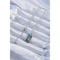 316L Steel Chain Silver Color Enameled Tarot Necklace with Crown and Girl Figure