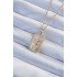 316L Steel Chain Gold Color Zircon Stone Tarot Necklace with Face Figure