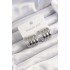 316L Steel Silver Color 3-Piece Appearance Dome Model Half Hoop Earring