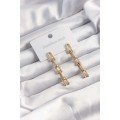 316L Steel Gold Color Pendant Earrings