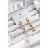 316L Steel Gold Color Pendant Earrings