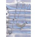 316L Steel Silver Color Zircon Stone Michael Necklace
