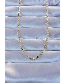 Brass Gold Color Piece Paste Necklace