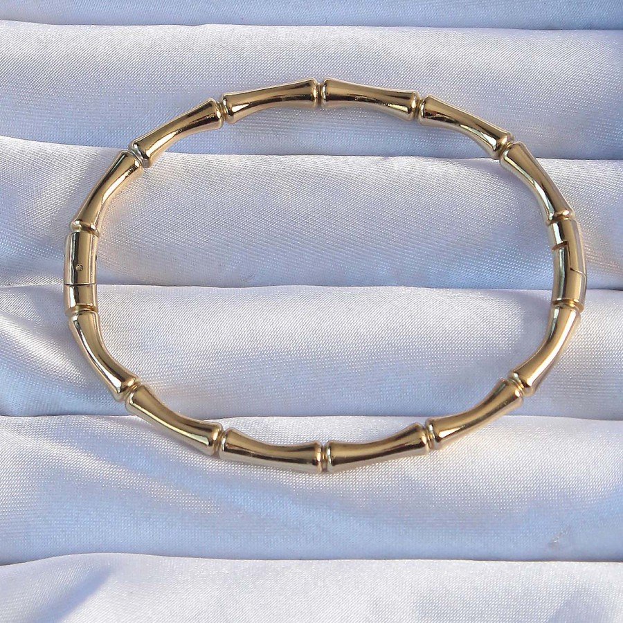 316L Steel Gold Color Bone Model Bracelet